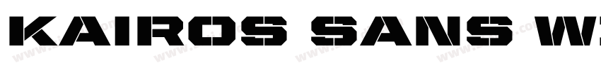 Kairos Sans W1G Ext字体转换